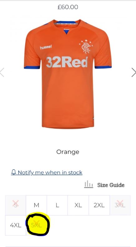 rangers orange shirt