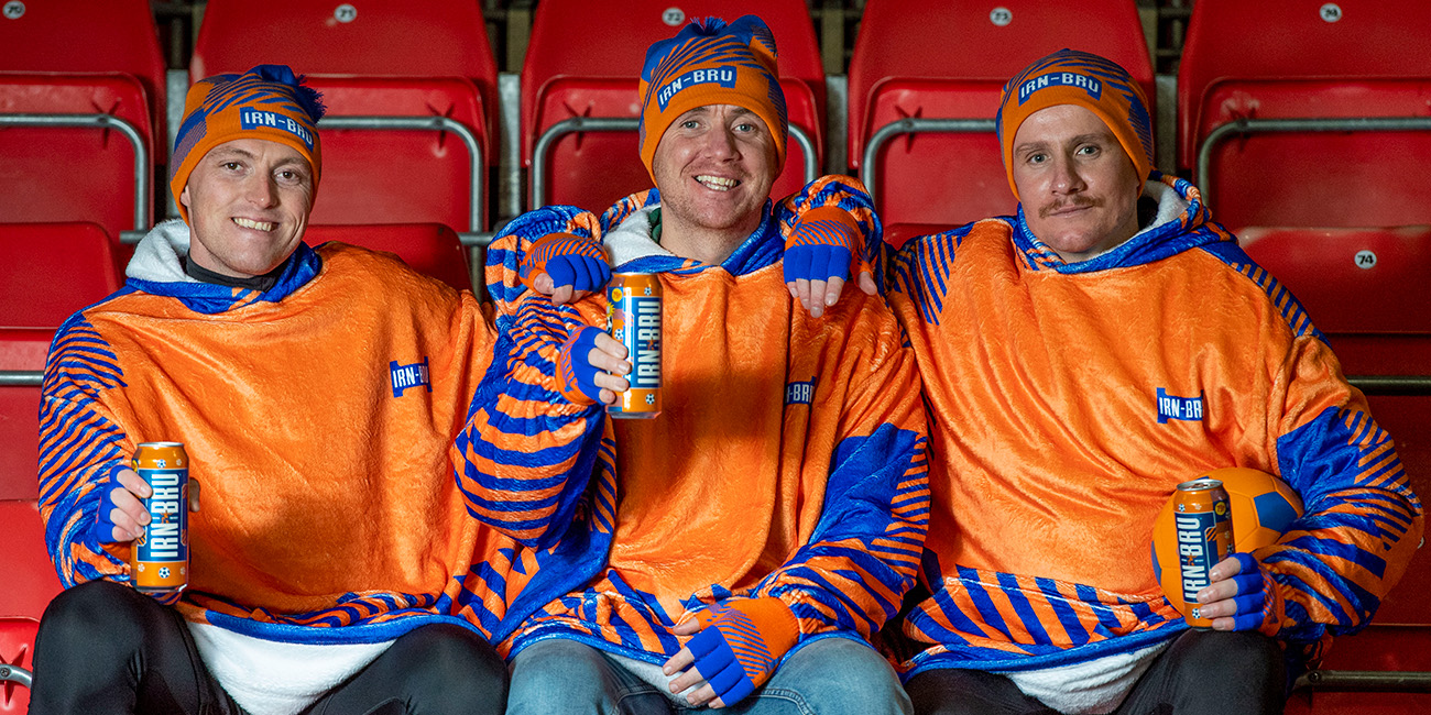 IRN-BRU UNVEIL WINTER FOOTY KIT AT ‘SCOTLAND’S COLDEST STADIUM’ WITH OPEN GOAL FC