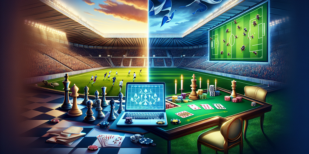 Exploring the Shared Strategies of Scottish Football and Online Poker
